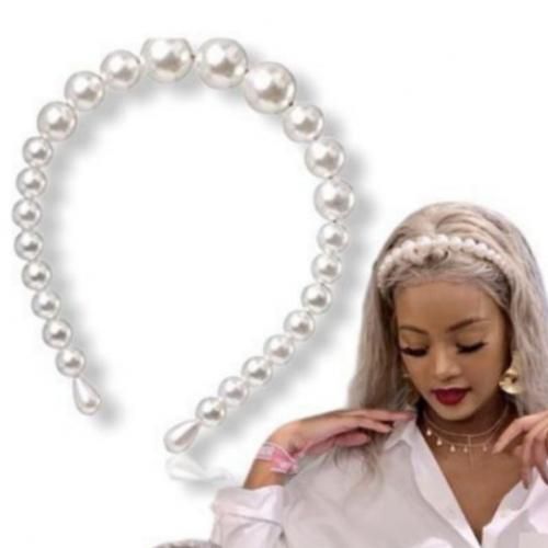 2pcs Pearls Headband Bridal Hair Accessories