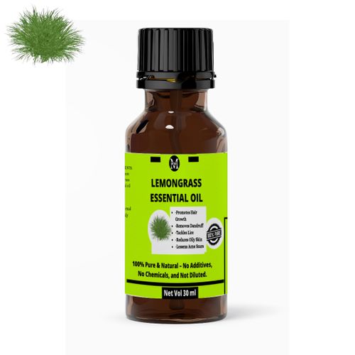 Mekis Lemon Grass Essential Oil-100% Pure,for Hair Growth,Oily Skin
