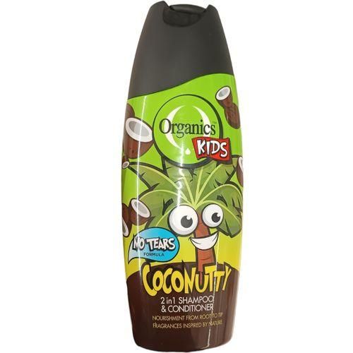 Organics Kids Coconutty No Tears 2 In 1 SHAMPOO & CONDITIONER ,