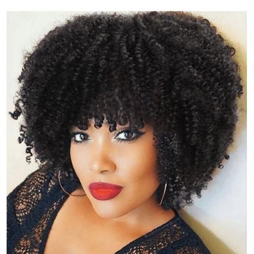 Soft Kinky full head women Natural Synthetic Wig + Free gift Inside!!!