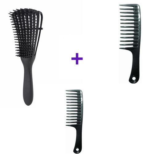 Hair Detangling Brush +2 Shampoo Comb