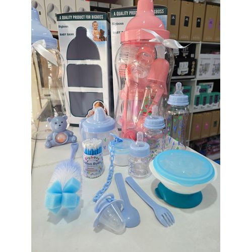 80-piece Baby Care Kit with Feeding Bottles, Mini Feeder, Training Cup, Teether, Rattle, and Complete Essentials for Newborns and Infants, Perfect for Daily Use and Travel