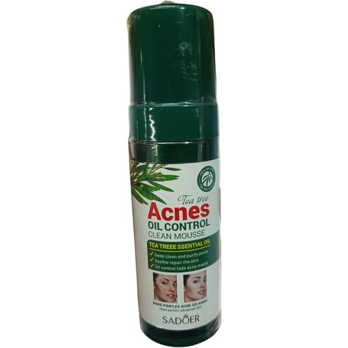 SADOER Tea Tree ACNES OIL CONTROL CLEAN MOUSSE Essential Oil Deep Clean Purify Pores Soothe Repair Marks Pimples nk