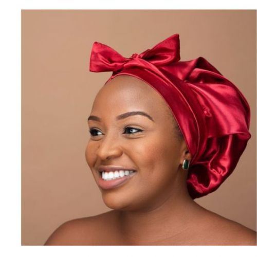 Large Satin Hair Bonnet Cap/Sleeping Cap