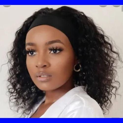 Curly Headband Wig