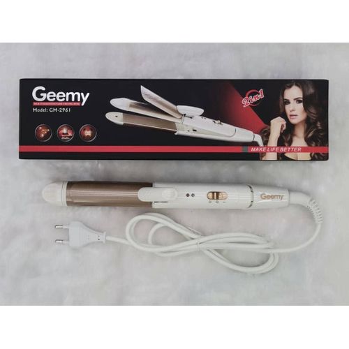Geemy 3-in-1 Flat Iron Hair Straightener And Curling Iron