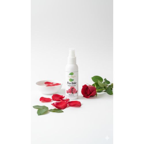 UTHAKA SKIN CARE Pure Rose Water – Natural Hydrating Toner for Refreshing & Soothing Skin