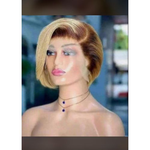 Fashion Classic Pixie human blonde frontal glueless wig