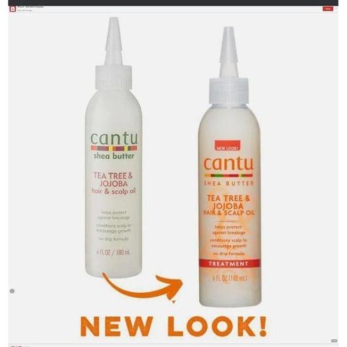 Cantu Shea Butter Tea Tree & Jojoba Hair & Scalp Oil -Conditions And Soothes The Scalp While Moisturizing Strands And Promoting Healthy Growth.