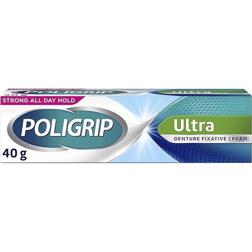 Poligrip Ultra Denture Fixative Cream Mint 40gm