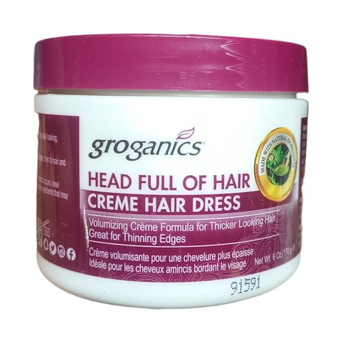 Groganics Head Full Of Hair Voluminizing Creme For Thin Weak Hair nk