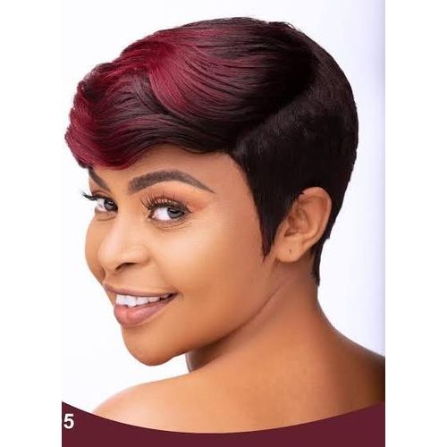 Human hair ombre pixie wig