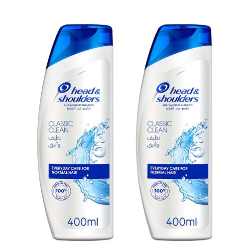Head & Shoulders Classic Clean Daily-Use Anti-Dandruff Shampoo-400mL (2 Packs)