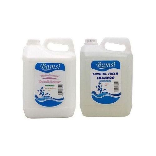 Bamsi Shampoo Clear 5Litre & Conditioner White 5Litres.