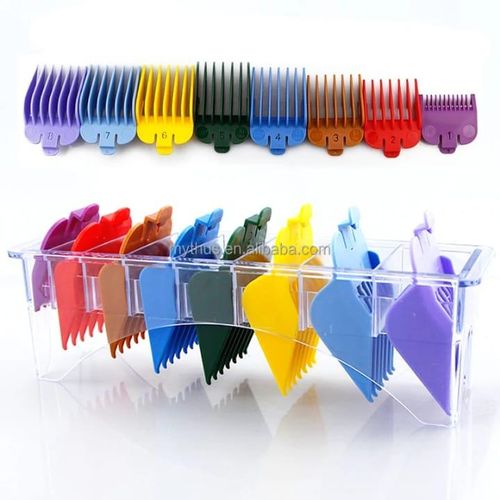 Fashion professional 8 Color Hair Clipper Guide Combs Clipper Guard Combs Attachment 1 to 8-Great Fits for Professional Most Hair Clippers Beard Trimmer