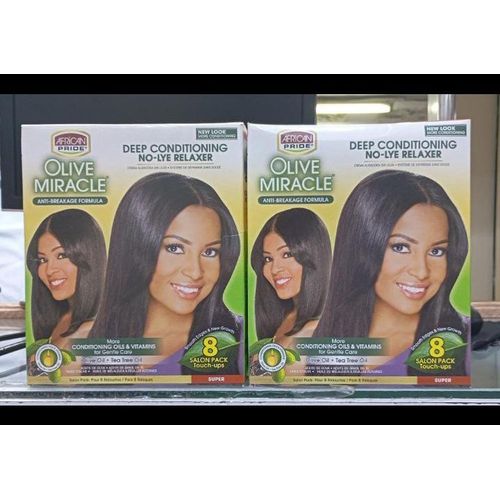 Olive Miracle No-Lye Relaxer Regular Anti-Breakage Formula & Deep Conditioning
