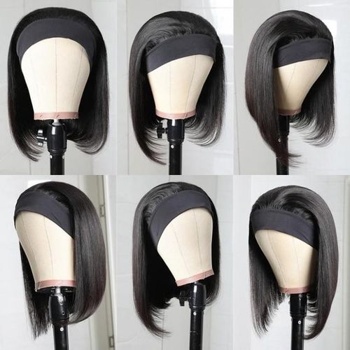 Wear and Go black bob headband wig