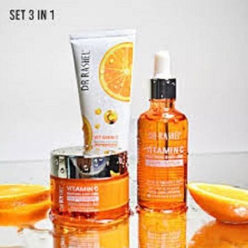 DR RASHEL Vitamin C 3 IN 1 SET Face Cleanser, Serum + Cream