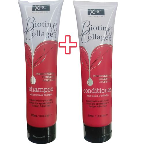 XHC Biotin & Collagen Shampoo + Conditioner, Strengthens, Thickens, Shines ,