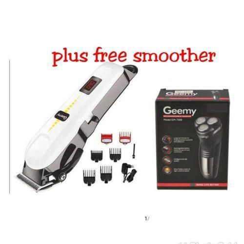 Geemy Cordless Hair Clipper & Trimmer Shaving Machine Plus Smoother
