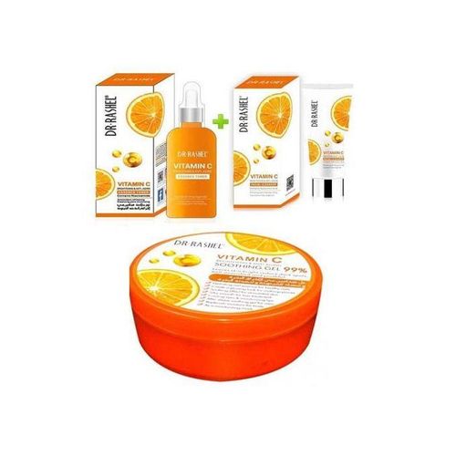 DR RASHEL Dr. Rashel Vitamin C Anti-Ageing Toner + Cleanser + Soothing Gel