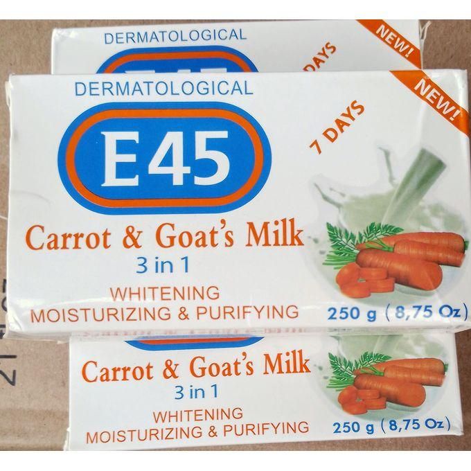 E45 3X Carrot & Goat's Milk Whitening, Purifying & Exfoliating Anti-Acne Soap