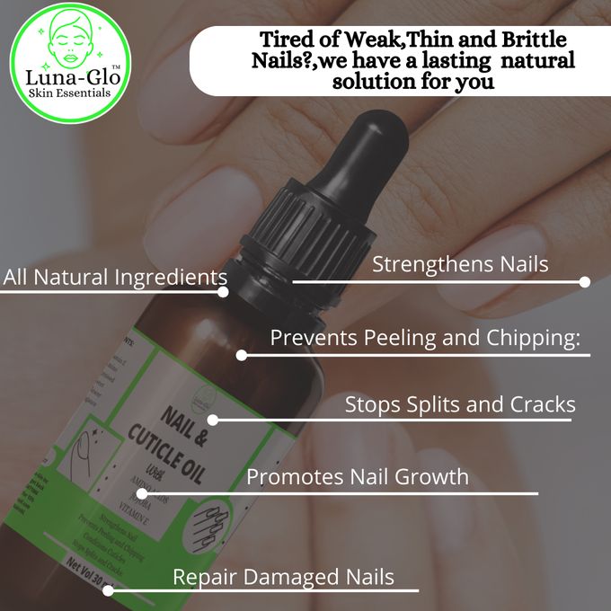 Luna-Glo Nail & Cuticle Oil – With Jojoba