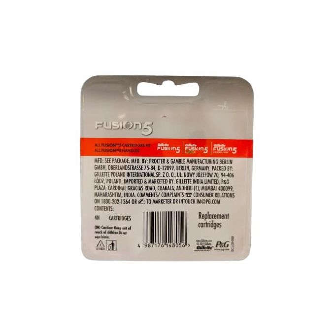Gillette Fusion Men’s Razor Blade Refills – 4 Count