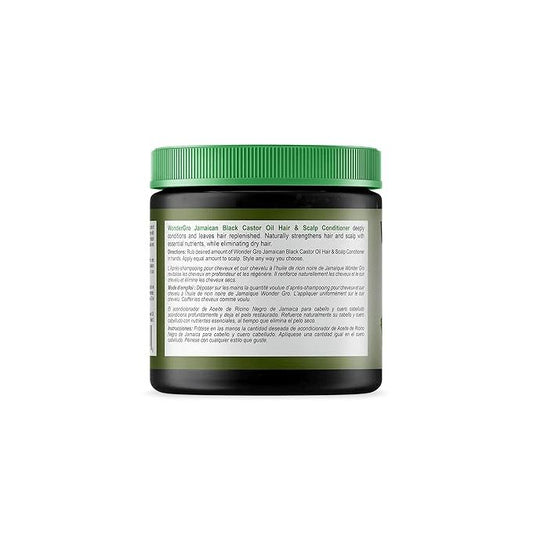 Wonder Gro Jamaican Black Castor Oil Hair Grease Styling Conditioner