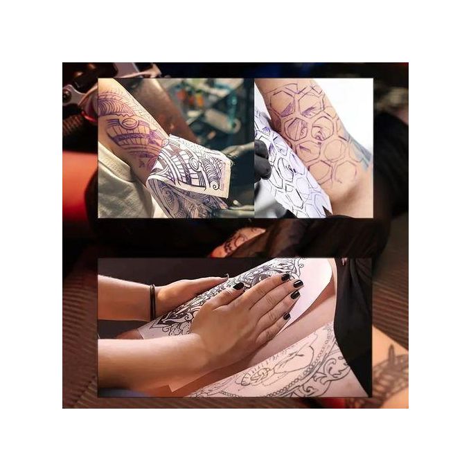 SXCHEN 10 Pieces A4 Tattoo Transfer Paper – Practice Skin & Tattoo Supplies
