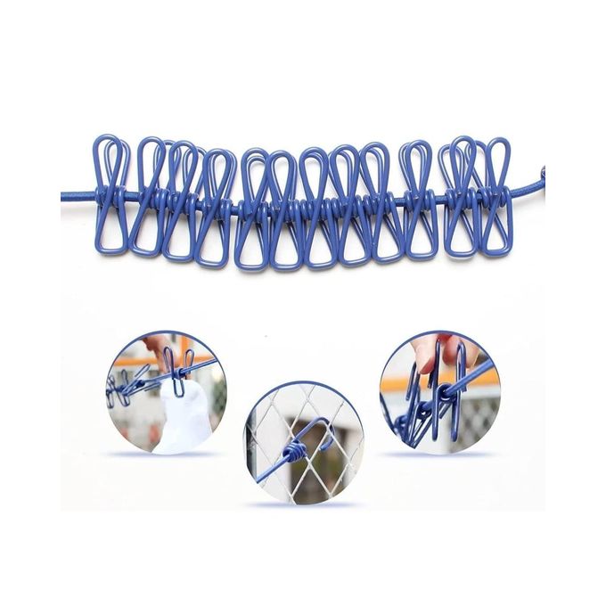 12 Clips Hanging Clothes Hooks