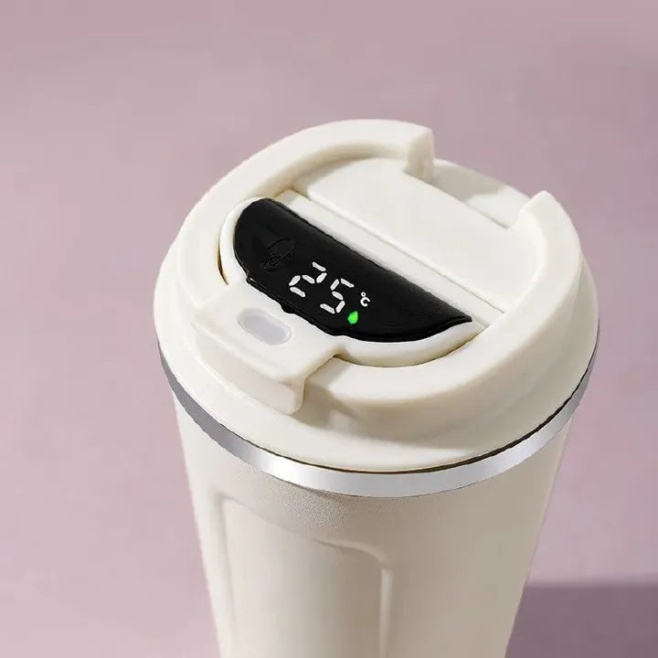 Insulated Coffee Thermo Mug with Smart LED Temperature Display – 500ml