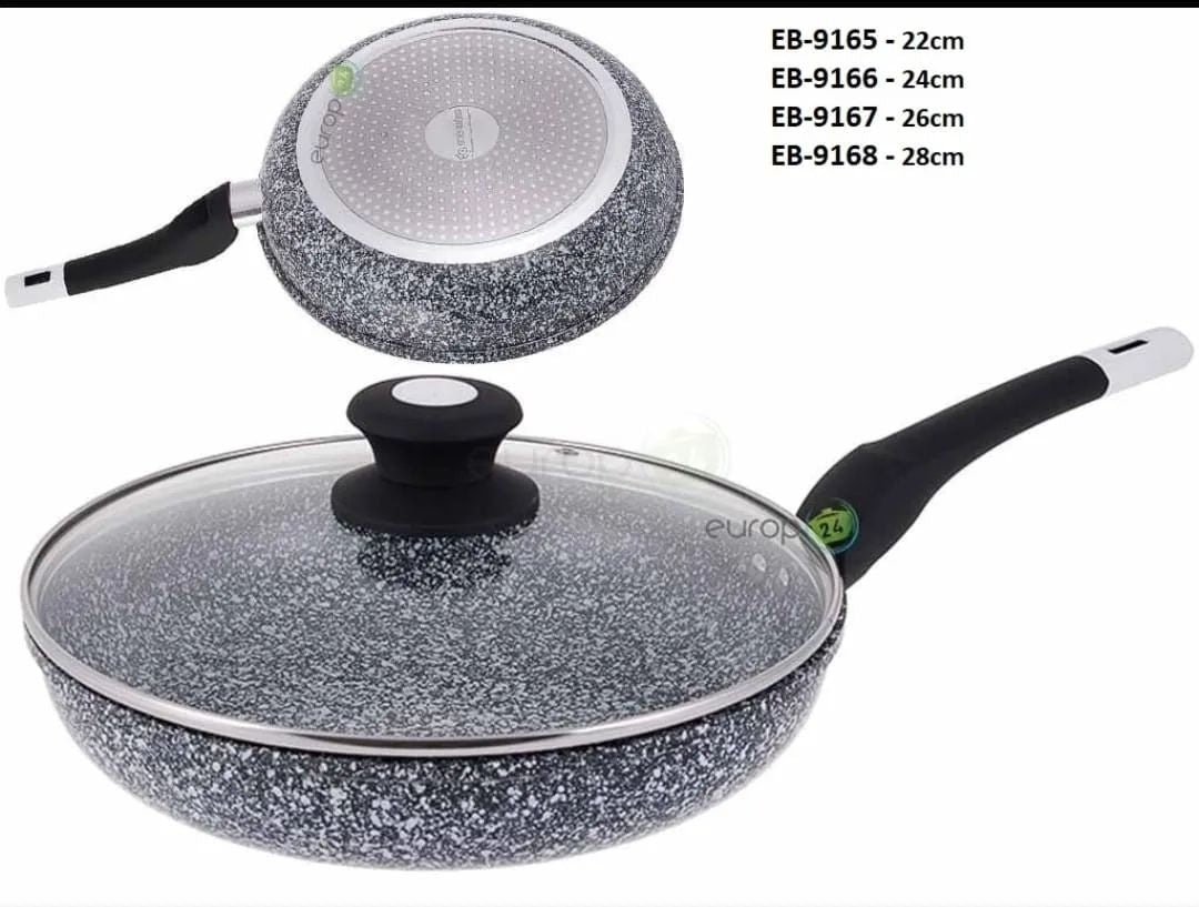 Edenberg granite Frying pan with lid -22cm