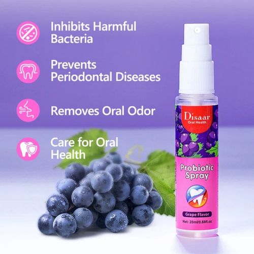 Disaar Mouth Probiotic Spray Grape Flavor