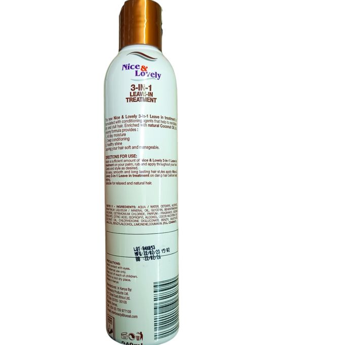 Nice & Lovely Coconut Leave-In Hair Treatment 240ml
