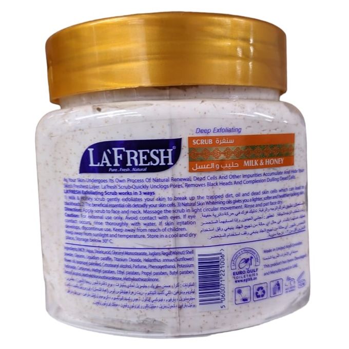 La Fresh Milk and Honey Face & Body Scrub (500ml)