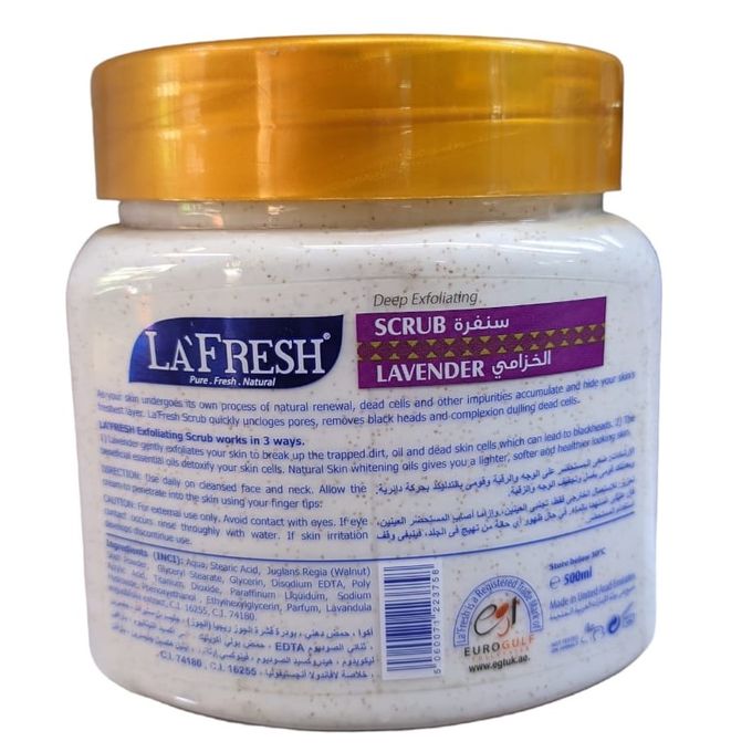 La Fresh Lavender Face & Body Scrub (500ml)