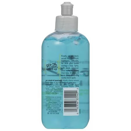 Got2b Spiked Up Styling Hair Gel, Max Control