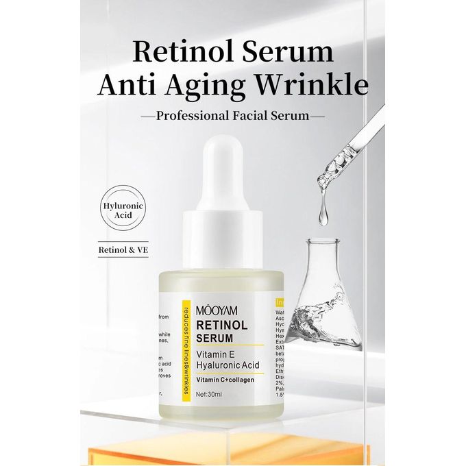 MOOYAM Retinol Serum with Vitamin E & Hyaluronic Acid (30ml)