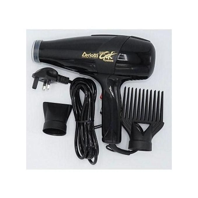 Ceriotti Super GEK 3000 Blow Dry Hair Dryer - Black