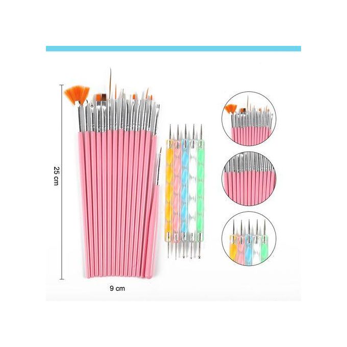 Complete Nail Art Kit – Nail Brushes Set + Dotting Pens + Nail Dryer