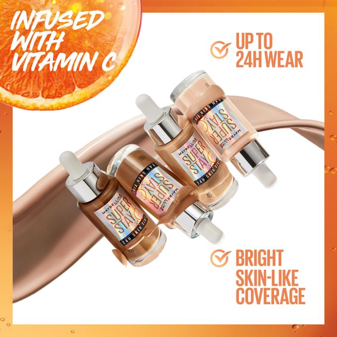 Maybelline SuperStay 24H Skin Tint – Shade 66 with Vitamin C
