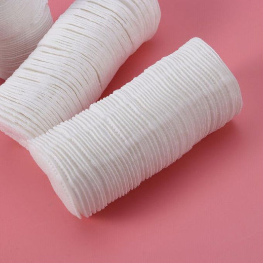 100pcs Soft Cotton Rounds Makeup Removal & Skincare Pads
