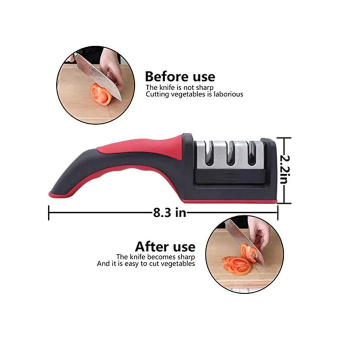 Knife Sharpener – Three-Stage Kitchen Sharpening Tool