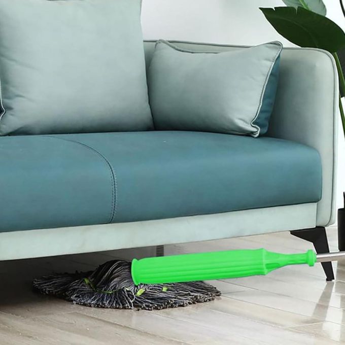 2 in 1 Self-Wringing Dehydrated Mop with Microfiber Strands for Floor Cleaning