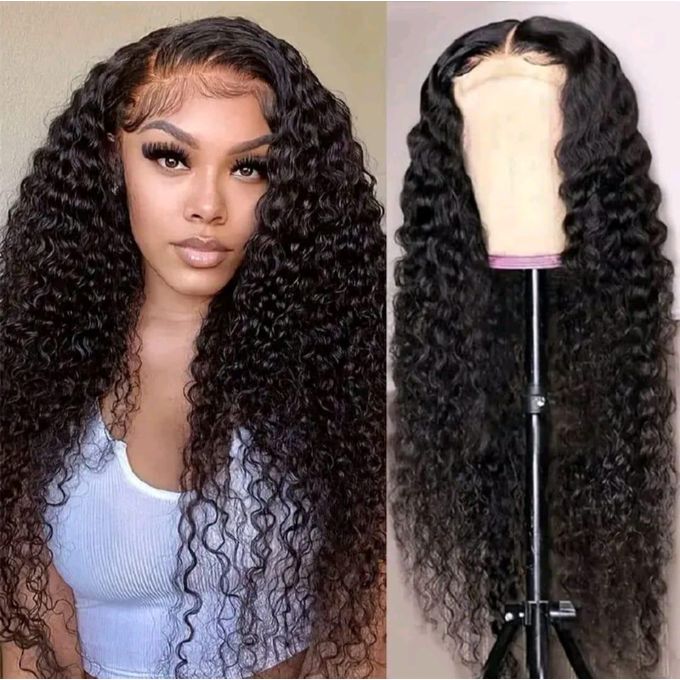 Wig Ladies Fashion Long Curly Black Hair for Women