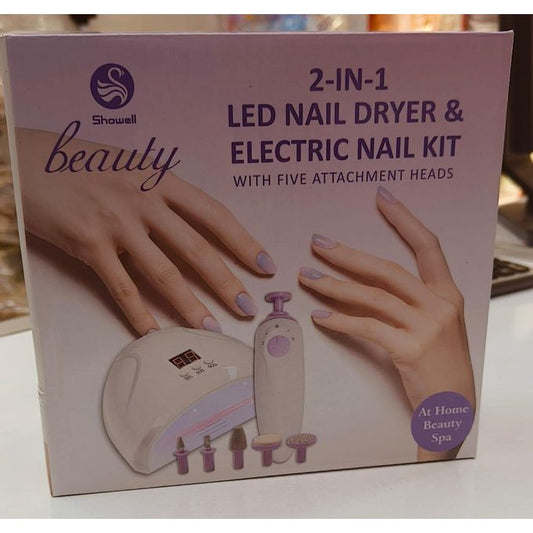2 in 1 LED Nail Dryer and Electric Nail Kit