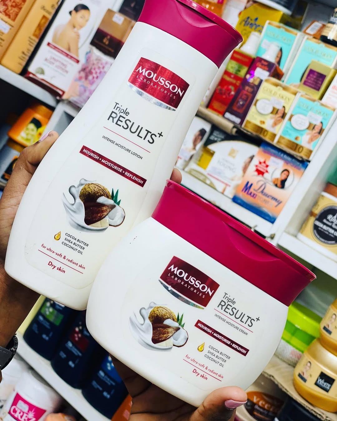 Mousson Triple Results + Intense Moisture Lotion