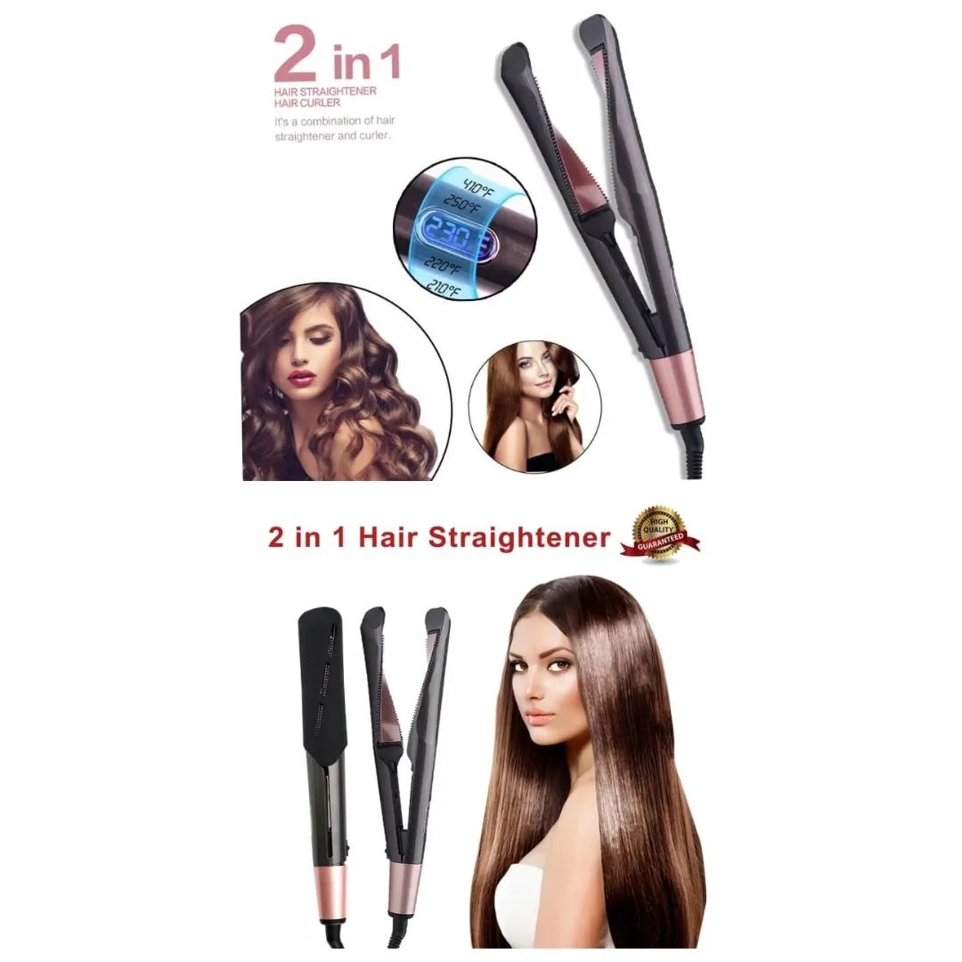 2 in one hair straightener and curler