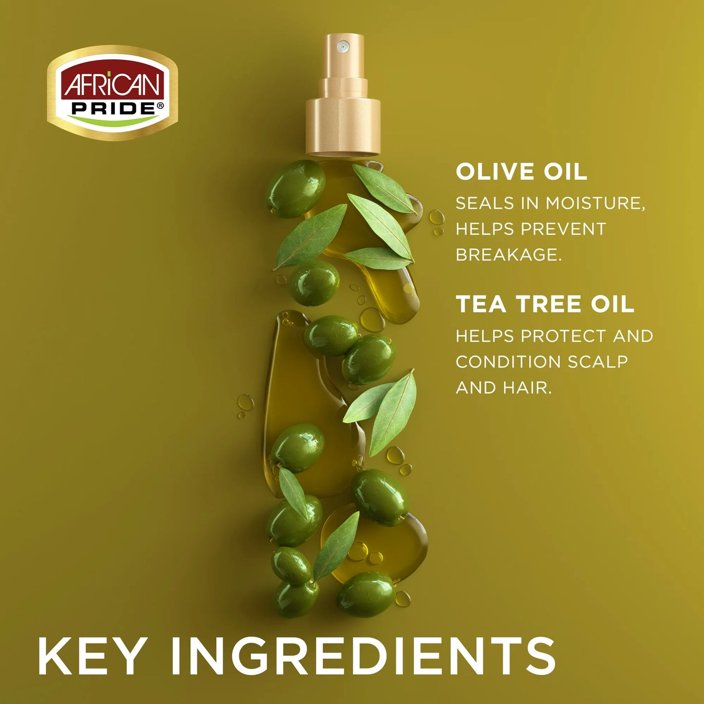 African Pride Olive Miracle Moisture Refresher Spray